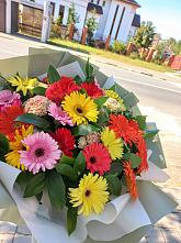 Букет цветов из:  Герберы #REPLACE_PRED# Ужур